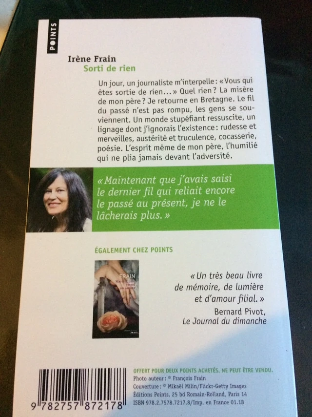 Sorti de rien - Irène Frain – photo 2